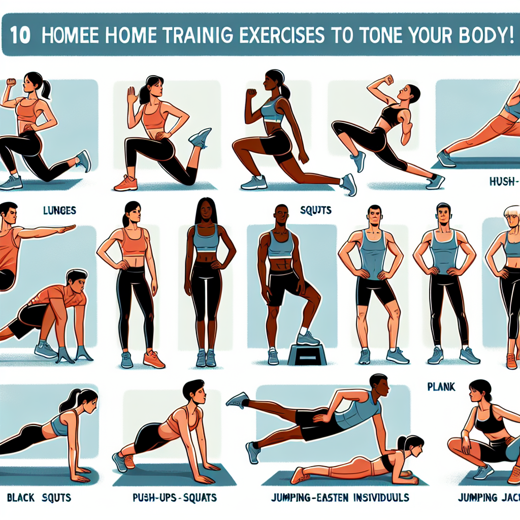 10가지 홈트레이닝 운동으로 당신의 몸을 가꾸어보세요!