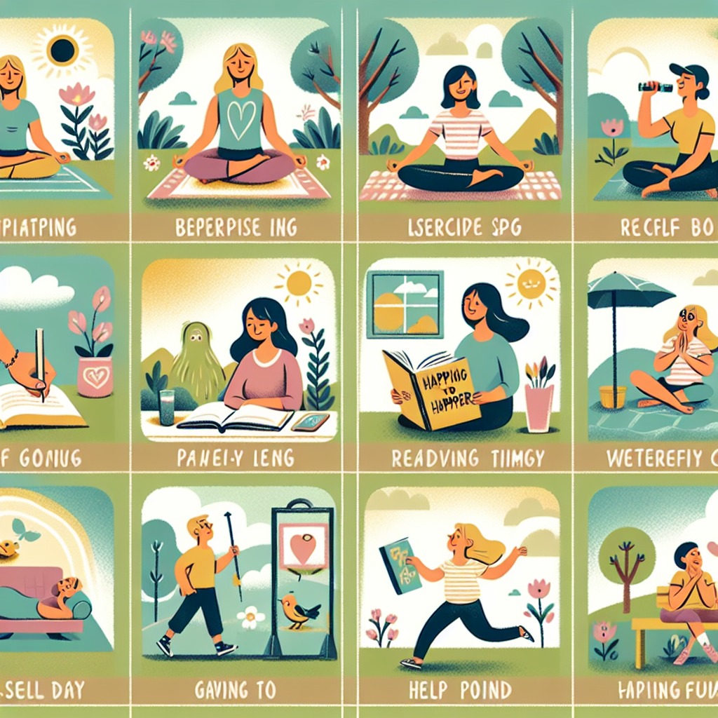 10가지 방법으로 더 행복해지는 비밀